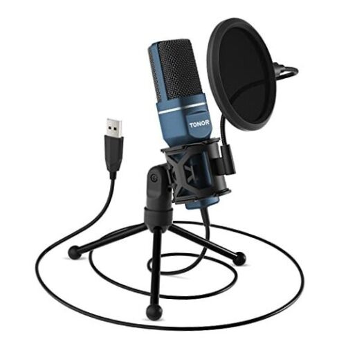  USB Microphone, Computer Cardioid Condenser PC Gaming Mic with Tripod TC-777 - Afbeelding 1 van 7