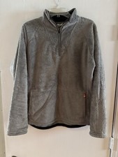 The North Face Sweater Women's XL Fleece Gray 1/4 Zip Pullover