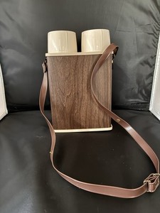 Thermo-Serv Company Insulated Plastic Double Bottle Carrier w/ Strap, 1970’s