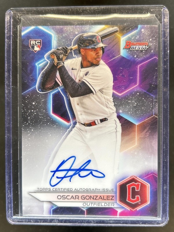 2023 Bowman's Best Oscar Gonzalez Auto Autograph RC Rookie #B23-OG Guardians