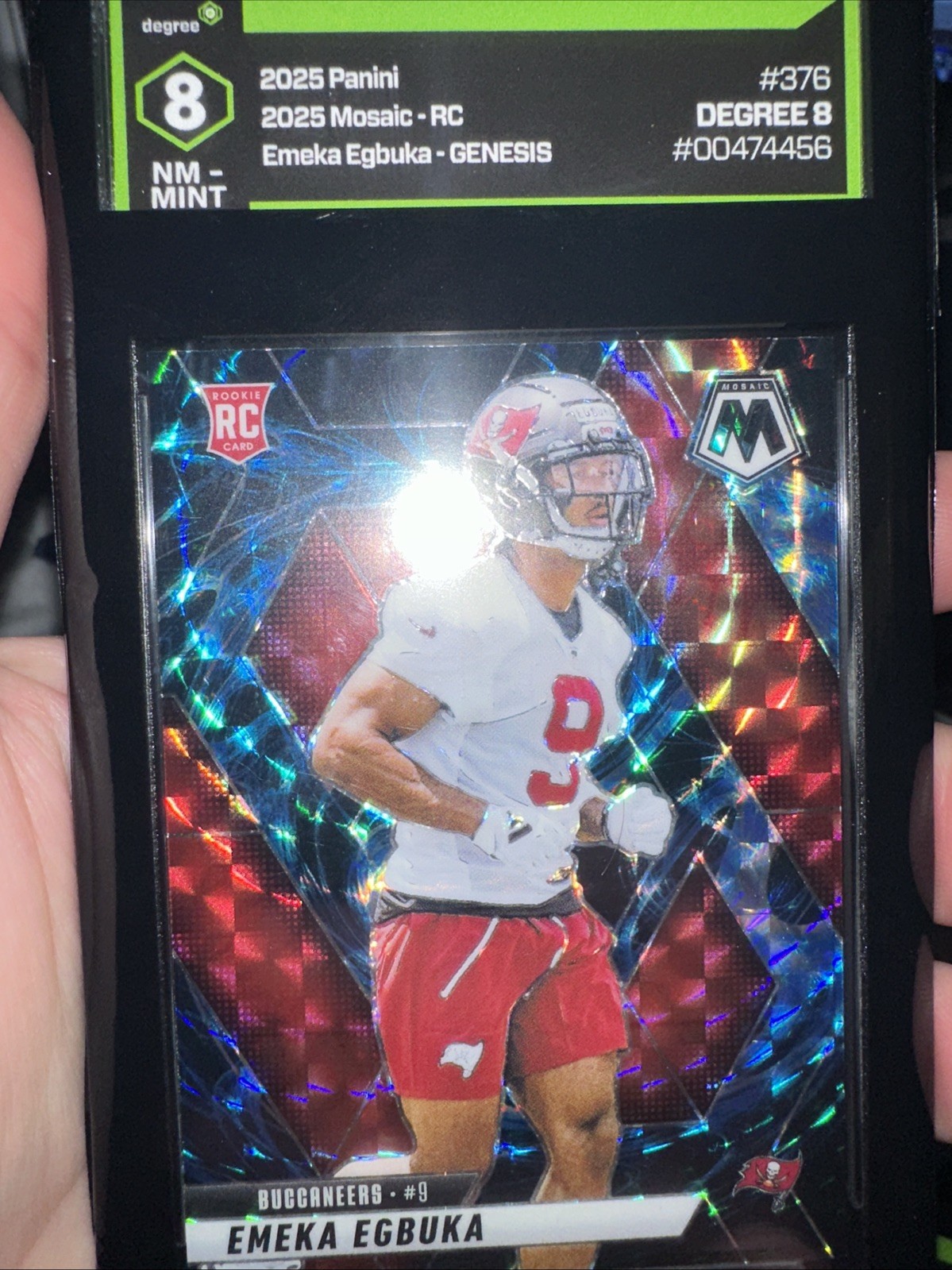 2025 Panini Mosaic - Rookies Emeka Egbuka #376 Genesis Mosaic Prizm (RC)