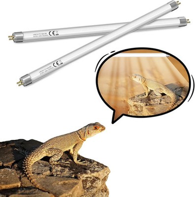 2 Pack T5 8W 10.0 Reptile UVB Bulb 12 T5 UVB Reptile Light Bulb UVA UVB Lamp
