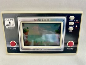 Nintendo Game & Watch Turtle Bridge TL-28 Wide Screen Handheld Console Box