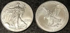 2026 US MINT SILVER EAGLES. LOT OF 2. New Roll.  2 OUNCES TOTAL.  UNC. COND.