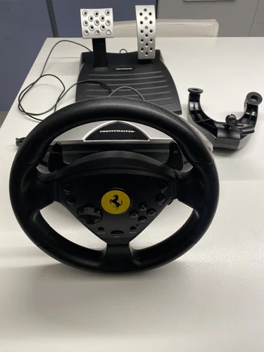 THRUSTMASTER 360 MODENA RACING WHEEL PEDALIERA + VOLANTE FERRARI PLAYSTATION 1 2 - Imagen 1 de 11