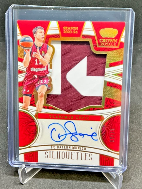 2023/24 Panini Crown Royale Euroleague VLADIMIR LUCIC Gold Patch AUTO 02/15
