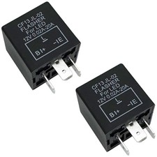 irhapsody 3-pin LED Flasher Relays CF13, Fixed 12V CF13 flasher relay
