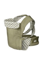 Solly Baby Soft Buckle Carrier Sage Chequer Linen 10–45 lbs Infant Toddler