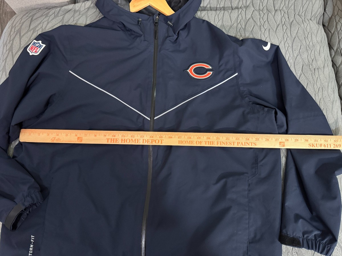 Nike NFL Chicago Bears Team Issue PE Storm FIT Rain Sideline