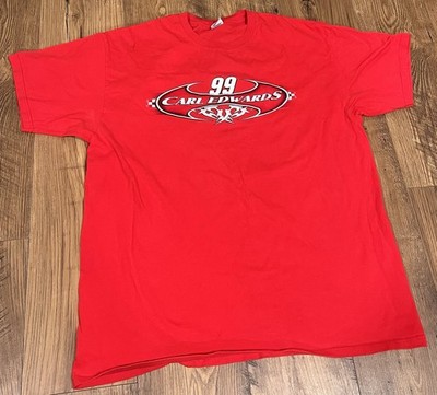 anvil Carl Edwards #99 Office Depot Racing Red XL T-Shirt 100% Cotton Pre-Shrunk