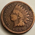 1889 Indian Head Cent Penny Philadelphia BN1646