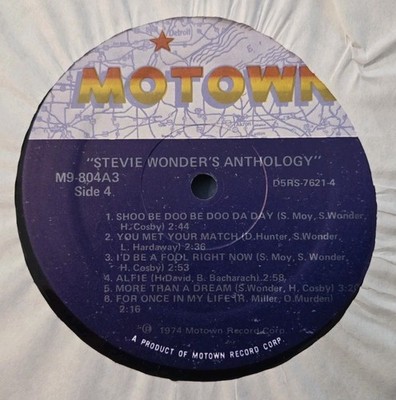 Anthology Stevie Wonder Motown M9-804A3 3 LP Vinyl US 1977 12 Page