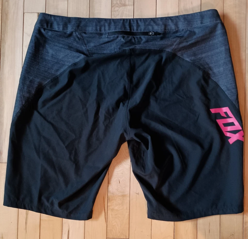 Fox Racing Bicycle Shorts Mens Size XL Cycling Lightweight Zip Snap Lynx - Image 2 of 4
