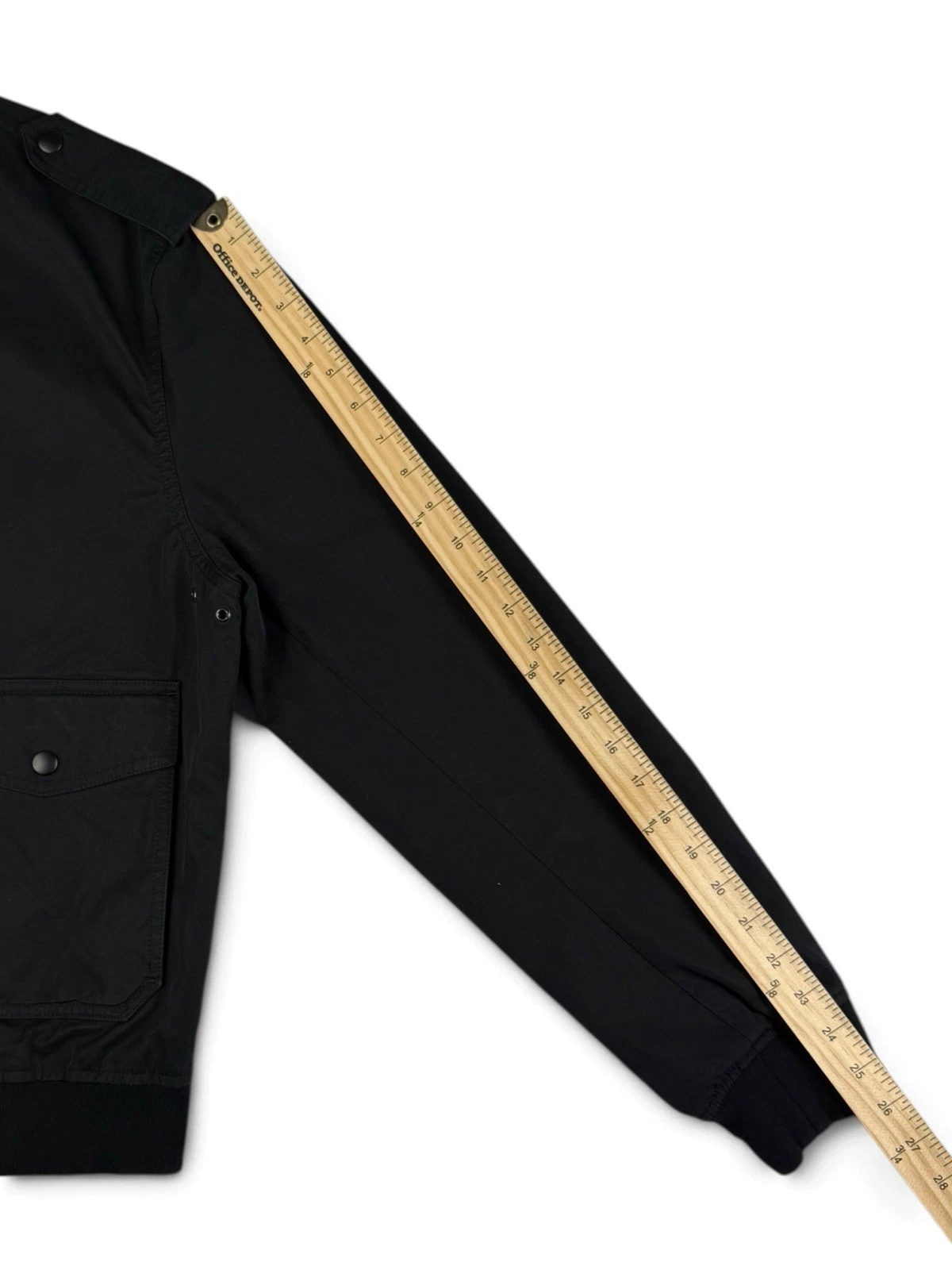 The Kooples Black Military Jacket Zip/Button Front Lined Pockets Men’s L image 6