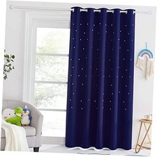 Blackout Curtains 84 Inch Length for Living 70"W x 84"L Pack of 1 Navy Blue
