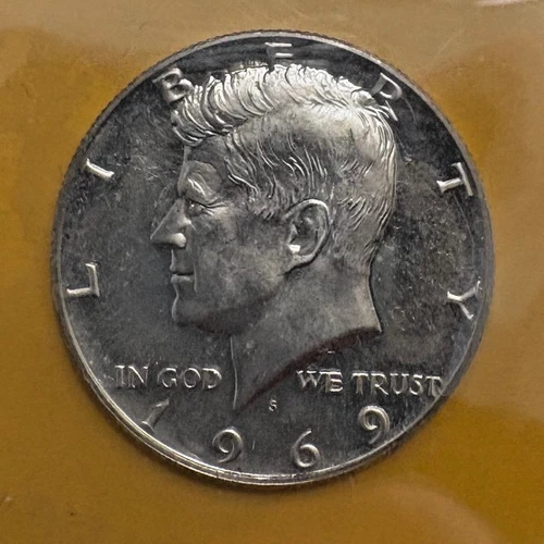 1969 S Proof Kennedy Half Dollar - 40% Silver $.50 Uncirculated - Free Shipping