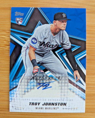 2026 Topps Series 1 Troy Johnston Baseball Stars Auto Blue /150 #BSA-TJO Rookie!