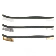 3pcs Mini Wire Brush Micro Stainless Steel Brass Rust Remover Clean Polishing US