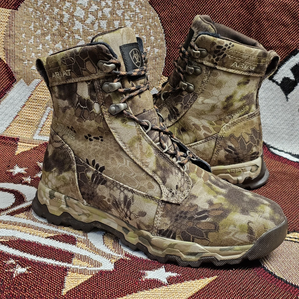 Camouflage Multicolor Western Boots for Men for Sale | Shop  display picture 1