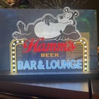 Hamm's Beer Bear Desk Lamp LED Sign, Vintage, Bar, Man Cave, Office,Memorabilia