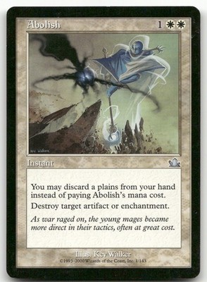 Abolish #1 (LP) Prophecy PCY Magic MTG
