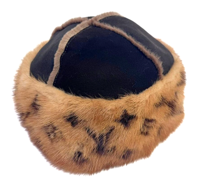 Louis Vuitton ファー帽子 Louis Vuitton Monogram Mink Fur Cossack Hat Brown Womens Size S