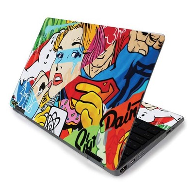 MightySkins Skin for HP Pavilion x360 11'' (2019) - Cartoon Mania | Protective...