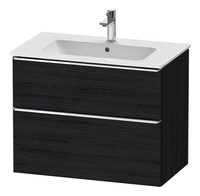 Duravit D-Neo Waschtischunterschrank FüR 233683 Mit 2 AuszüGen Griff Chrom...