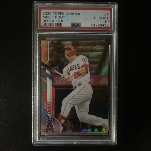 2020 Topps Chrome Mike Trout Refractor #1 PSA 10 GEM MINT Angels