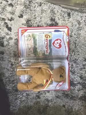 Ty Beanie Baby Germania Teenie Bear Retired McDonalds 2000 Rare NIP