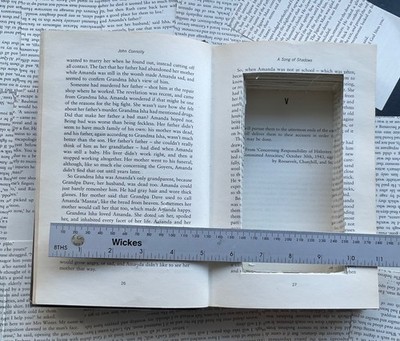 Echter Buchtresor Geheimversteck Bargeld Versteck Box Hardcover Öffnung 17,5x9x3cm