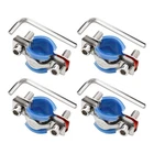A.I.FORCE 4Packs Fix Sinking Office Chair, 304 Stainless 1, Silver, Blue 