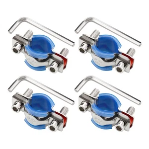 A.I.FORCE 4Packs Fix chaise de bureau Sinking, 304 Inox 1, Argent, bleu