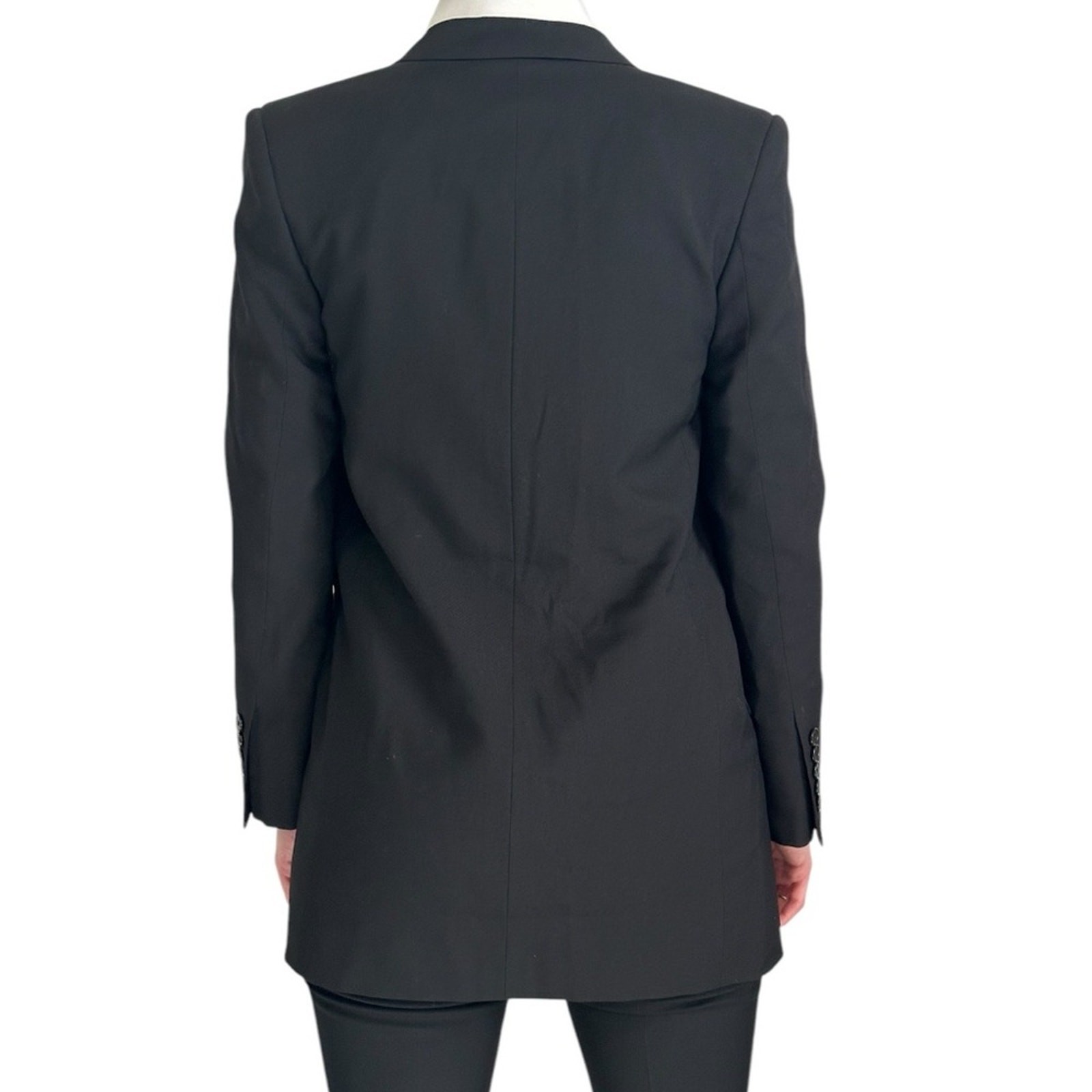 Giacca classica Saint Laurent in Grain De Poudre taglia FR 36 blazer monopetto