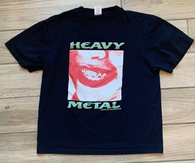 Designs Untitled Heavy Metal T Shirt Black Sz Medium