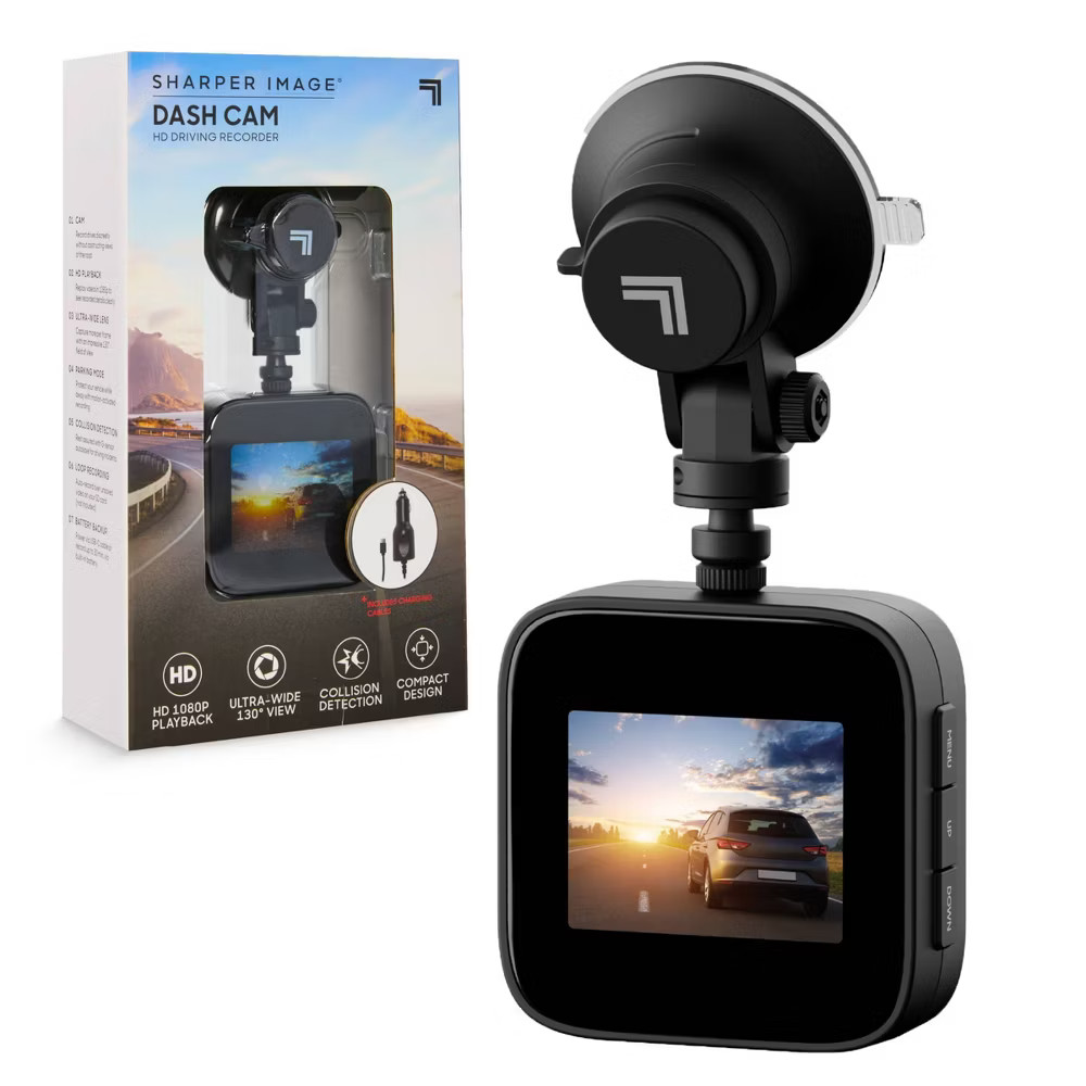 Sharper Image Dashboard Cam HD Driving Recorder