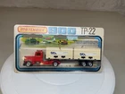 Matchbox Lesney Two Pack TP-22 Convoy Long Haul Container Truck - RARER red cab