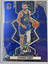 Stephen Curry 2021-22 Panini Mosaic Mosaic Fast Break Blue #101 GSW /85