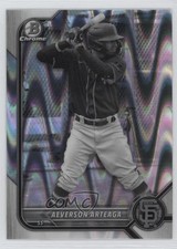 2022 Bowman Draft Chrome Black & White RayWave Refractor Aeverson Arteaga 12zm