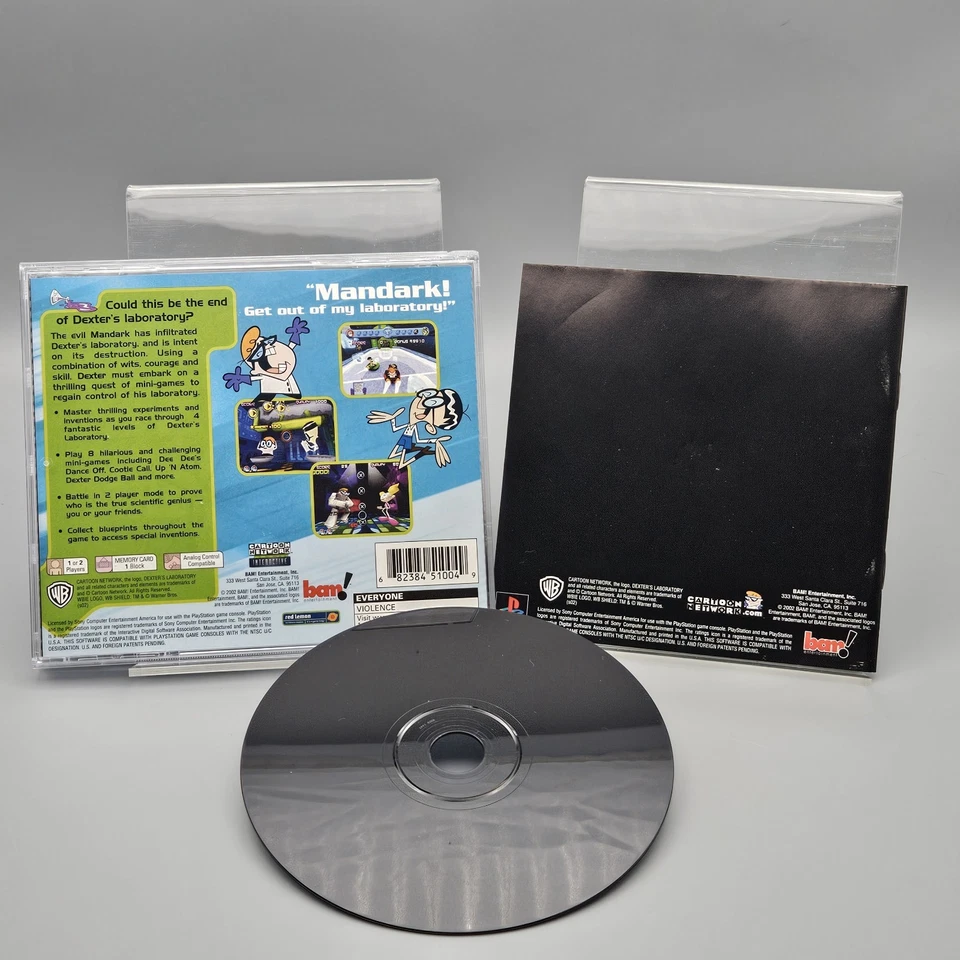 Dexter's Laboratory: Mandark's Lab PlayStation 1 PS1 Complete CIB Excellent - Image 2 of 2