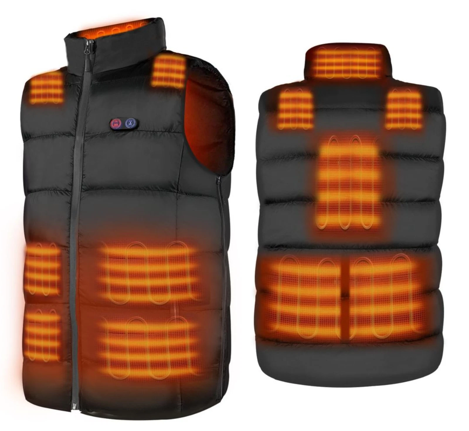 Mens Multi-Zone Heated Gilet HUGE CAPACITY 26800mah Power Bank - Lg/XL (HC66)