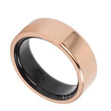 Smart Ring Rose Gold IP68 Wasserdicht Schlaf Fitness Körpertemperatur Schritt