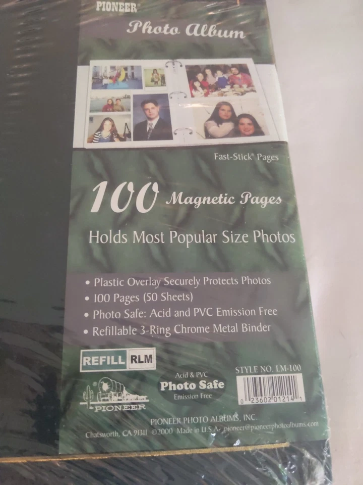 Álbum de Fotos Pioneer Carpeta Magnética 3 Anillos 100 Páginas Plástico Paquete de 1 Nuevo De Colección Foto 2 de 4