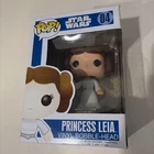 Funko Pop Star Wars Princess Leia #04 BLUE BOX LARGE FONT 2011 Series 1 Vaulted