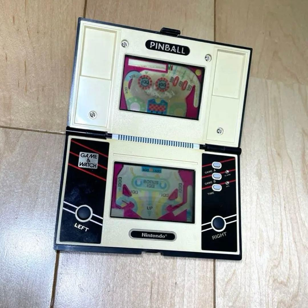 任天堂 ゲームウォッチ PINBALL ピンボール マルチスクリーン 1983年 Nintendo Game & Watch Multi Screen Pinball Pb-59 MIJ 1983 Great 00