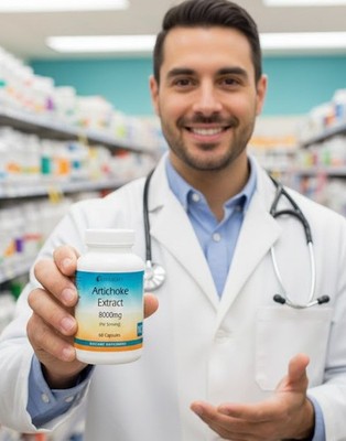 Best Natural Artichoke Extract Capsules - 8000mg - By Sunlight/