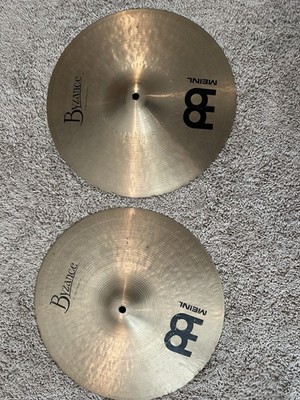 MEINL Byzance Medium Hi-Hat Cymbals Pair 14in Bronze 2 Piece Bottom Top