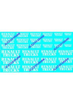ALEZAN MODELS . DECALS . RENAULT TRUCK . WHITE . 1/43 . 1/32 .