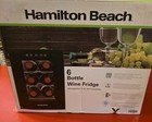 Wine Fridge Hamilton Beach 6-Bottle Mini Fridge Cooler New 