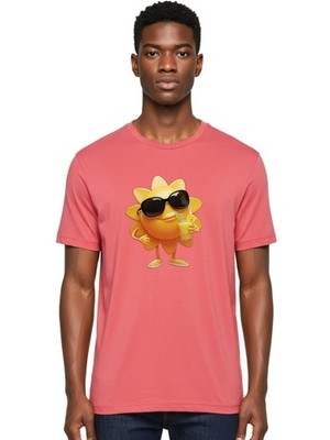 Sunny-Character-2 Mens Graphic Tee, 100% Cotton, Casual Summer Wear